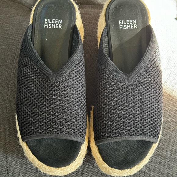 New Eileen Fisher Espadrille Wedge Sandal - Picture 6 of 6